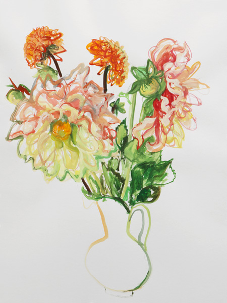 Nymphs in White Vase, from Glass World series by Maria Kazanskaya